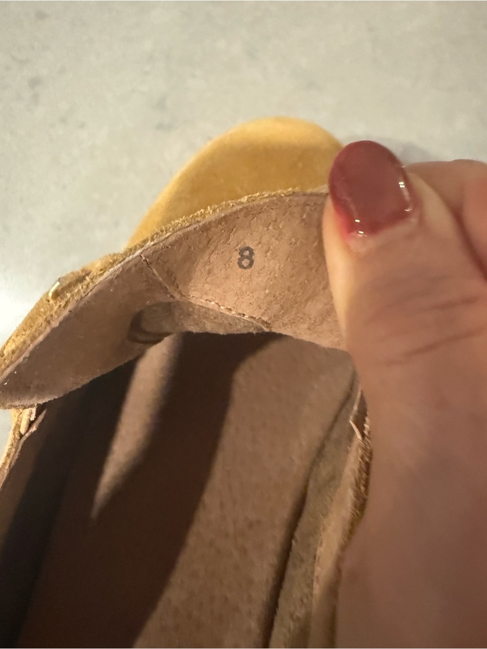 Seychelles Mustard Suede Platform Mule with Buckle Size 8 Worn once - Picture 7 of 13
